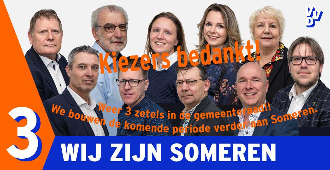 Kiezers bedankt!